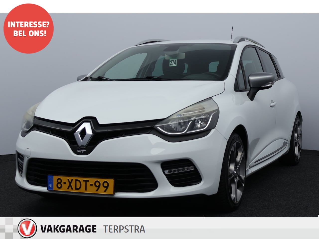 Renault Clio Estate - 1.2 GT/ Automaat/ Stoelverw./ Sportstoelen/ 17''LMV/ Flippers/ Keyless/ LEDER/ Clima/ Crui - AutoWereld.nl