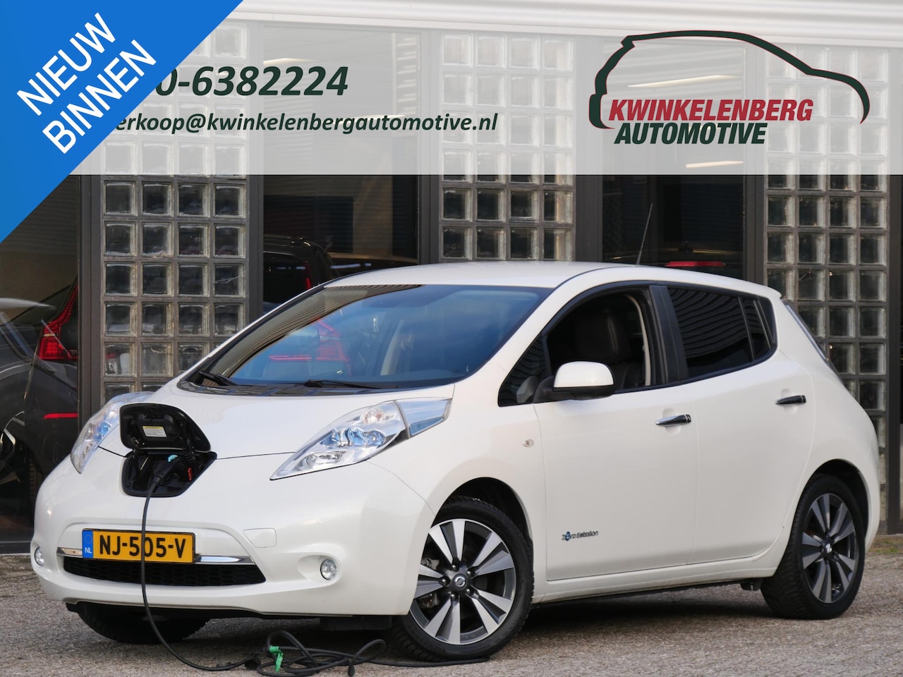 Nissan LEAF - 30kWh TEKNA/ TREKHAAK/ LEER/ 360° CAMERA/ BOSE AUDIO/ PDC ACHTER - AutoWereld.nl