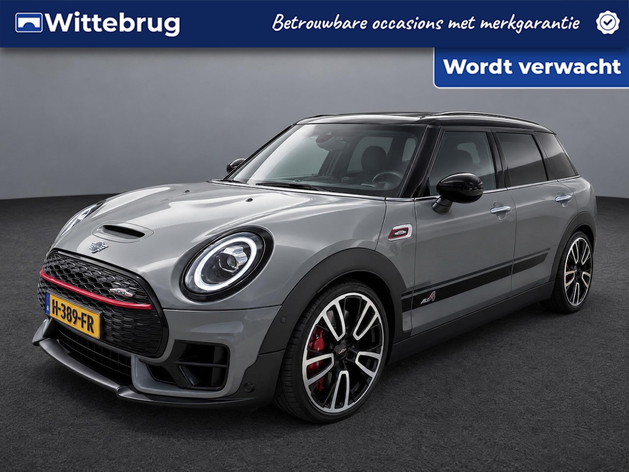 MINI Clubman - 2.0 JCW ALL4 Chili / Pano / Head-up /  Leder-alcantara /  Navigatie / Lichtmetaal 19 inch - AutoWereld.nl