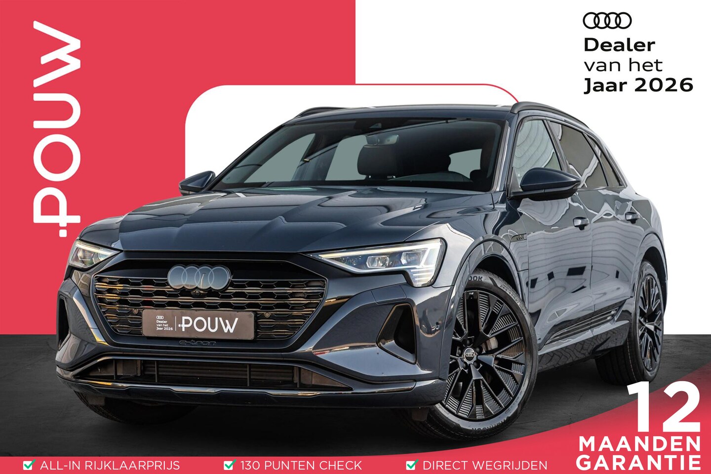 Audi Q8 e-tron - 55 408pk quattro Advanced edition 115 kWh | Trekhaak | Luchtvering | Achteruitrijcamera - AutoWereld.nl