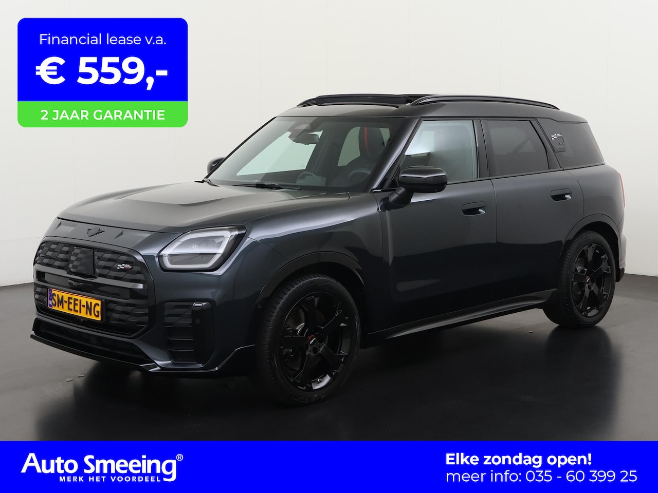 MINI Countryman - SE ALL4 John Cooper Works L 66.5 kWh | Panoramadak | Head-up | Harman/Kardon | JCW | Zonda - AutoWereld.nl