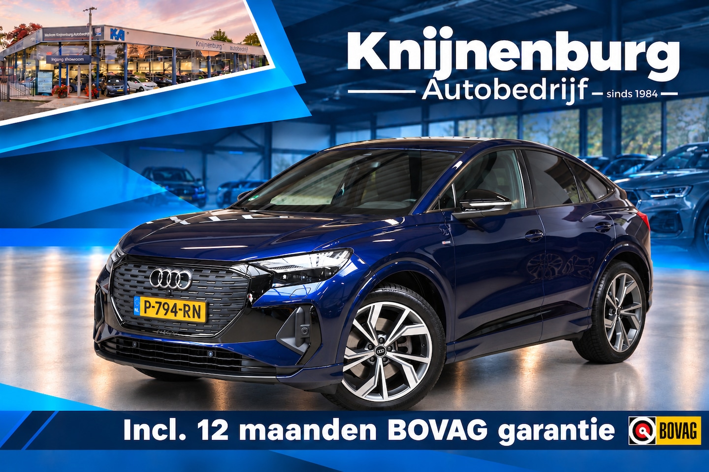 Audi Q4 Sportback e-tron - 40 Launch edition 204pk S Competition 77 kWh | SOH 91% | ACC | Leder | Matrix | 100% (Deal - AutoWereld.nl
