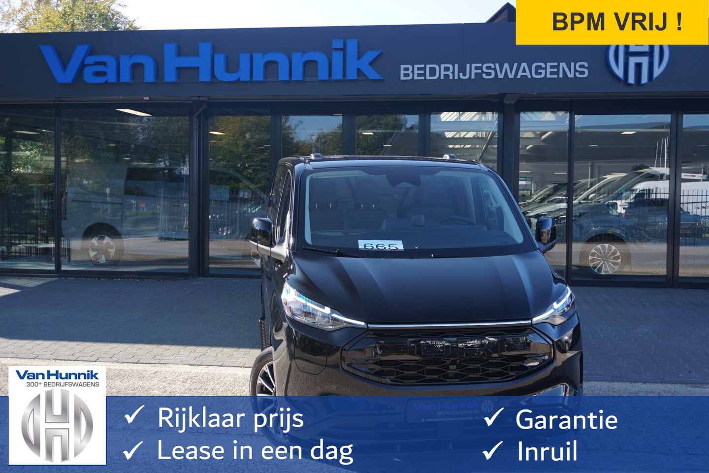 Ford Transit Custom - e-Transit 340L 218PK 71KWH AWD JWR Edition AUT BPM VRIJ!! Apple CP, 19" LM, LED, Trekhaak, - AutoWereld.nl