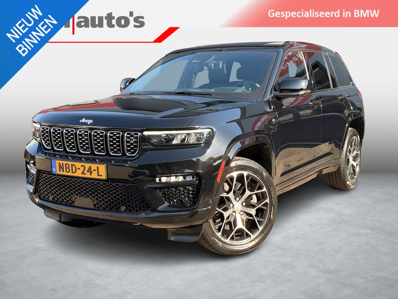 Jeep Grand Cherokee - 2.0 Summit Reserve 4xe BLACK LINE Night Vision VOL - AutoWereld.nl