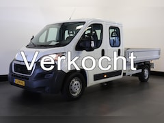 Peugeot Boxer - 2.0 BlueHDI 163PK L3 Dubbele Cabine Open laadbak EURO 6 - Airco - Trekhaak - € 15.900, - E