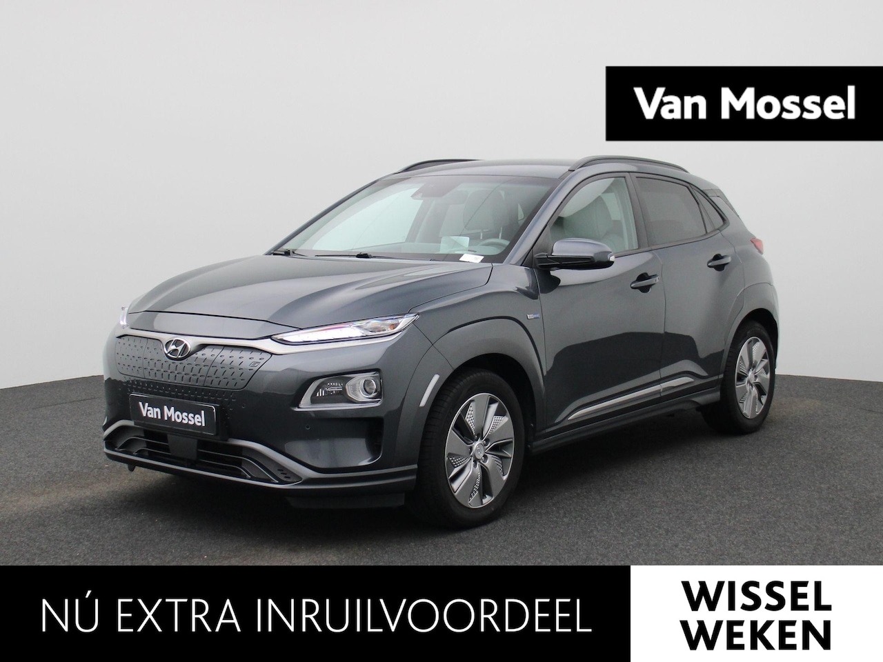 Hyundai Kona Electric - EV Premium 64 kWh | Automaat | Navigatie | Heads-Up Display | KRELL Audio | Leder | Stoel/ - AutoWereld.nl