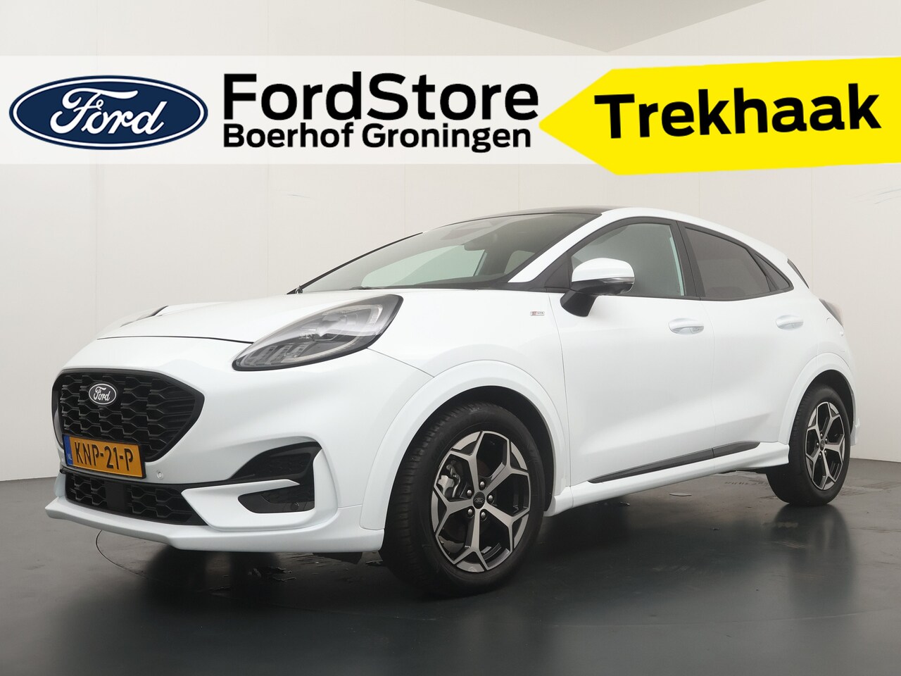 Ford Puma - EcoBoost 125 pk Hybrid ST-Line | Trekhaak | Winter Pack | Adapt. Cruise | Pano | FULL LED - AutoWereld.nl