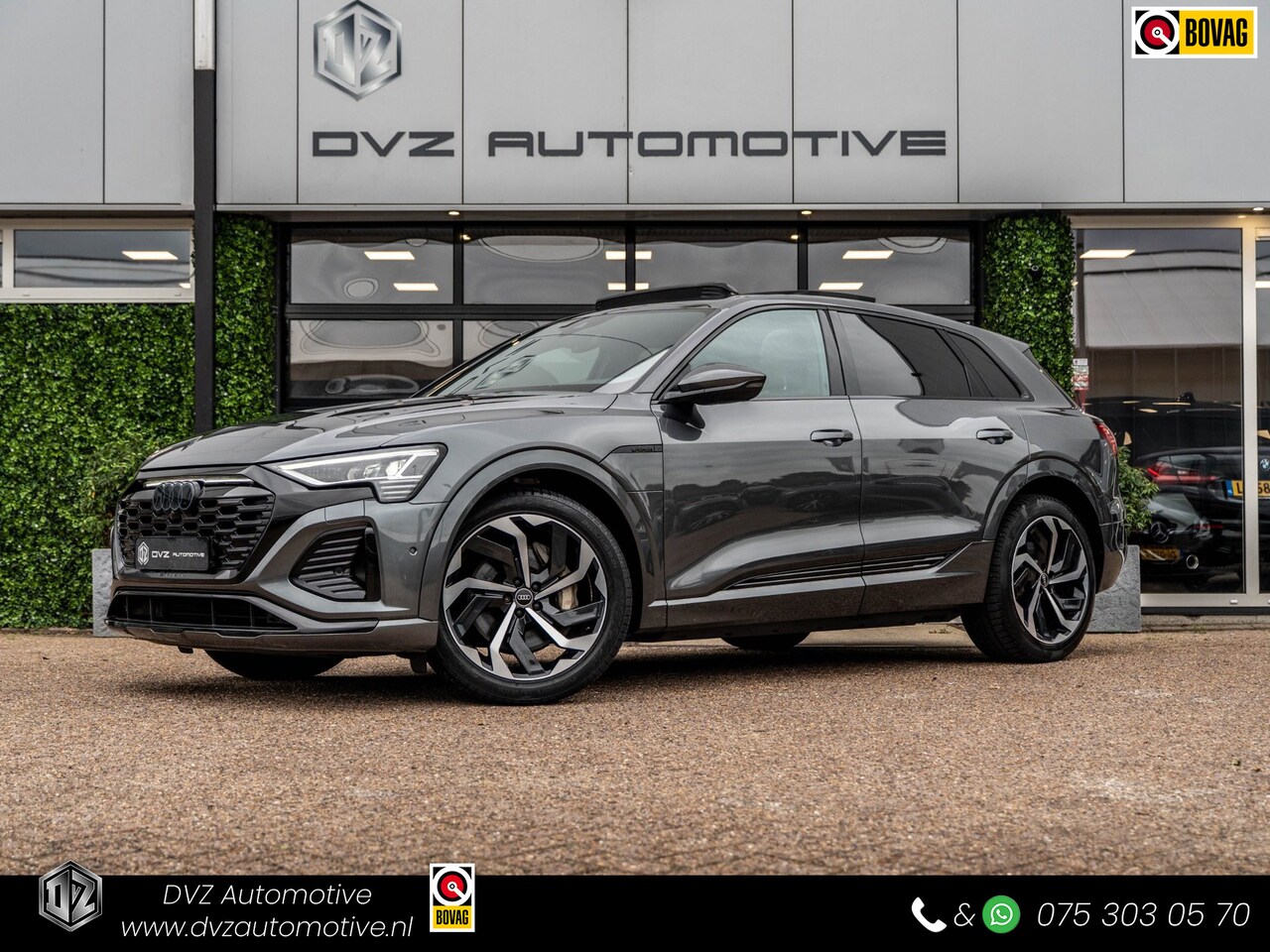 Audi Q8 e-tron - 50 Quattro S Edition 95 kWh | SOH 92% | Pano | ACC | Dodehoek | Camera | BTW - AutoWereld.nl