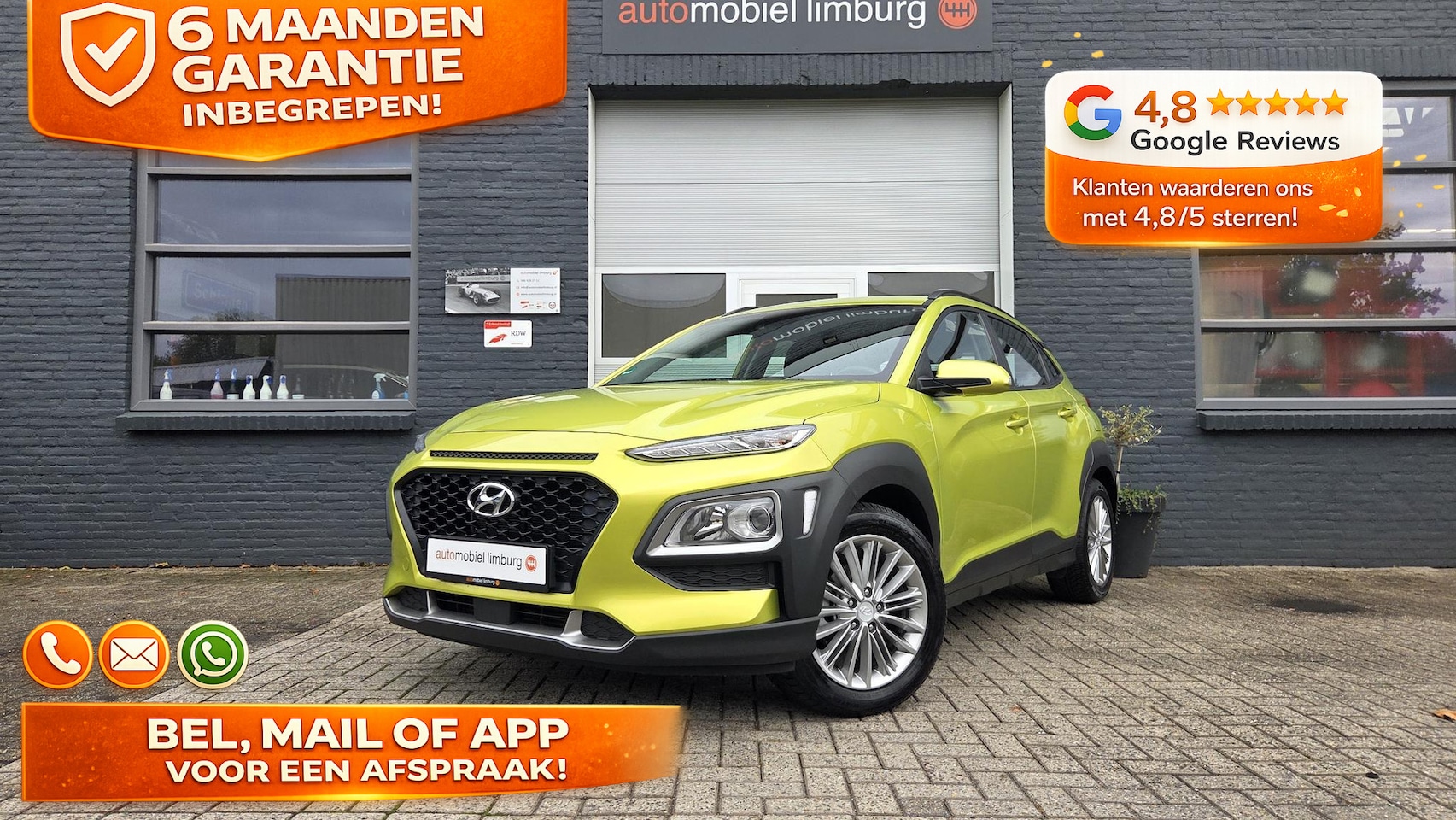 Hyundai Kona - 1.0 T-GDI Premium | WINTERPAKKET | CAMERA | TREKHAAK | DEALER ONDERHOUDEN - AutoWereld.nl