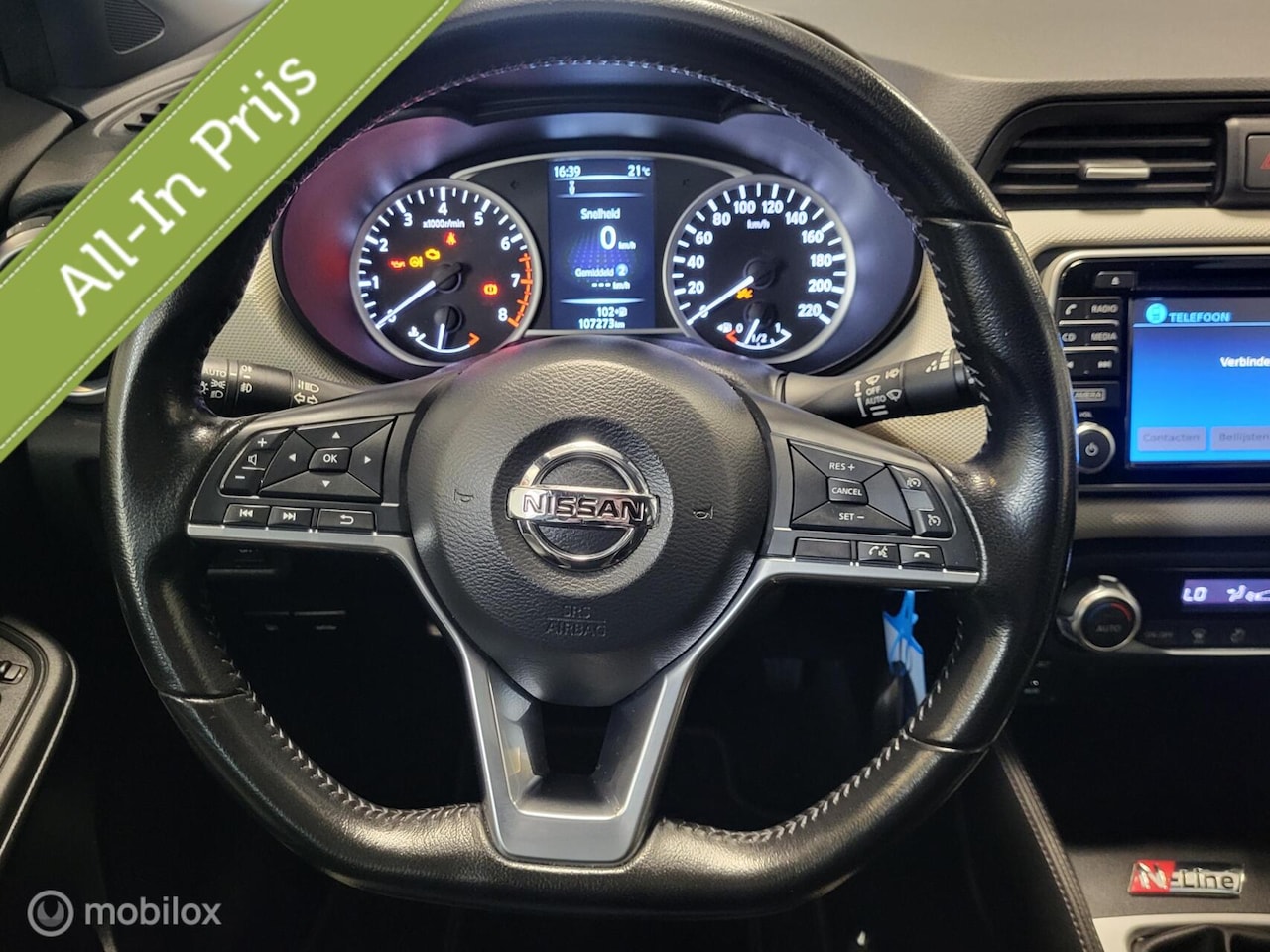 Nissan Micra - 0.9 IG-T N-Connecta N-Line *NL, NAVI, CLIMA, RIJKLAARPRIJS