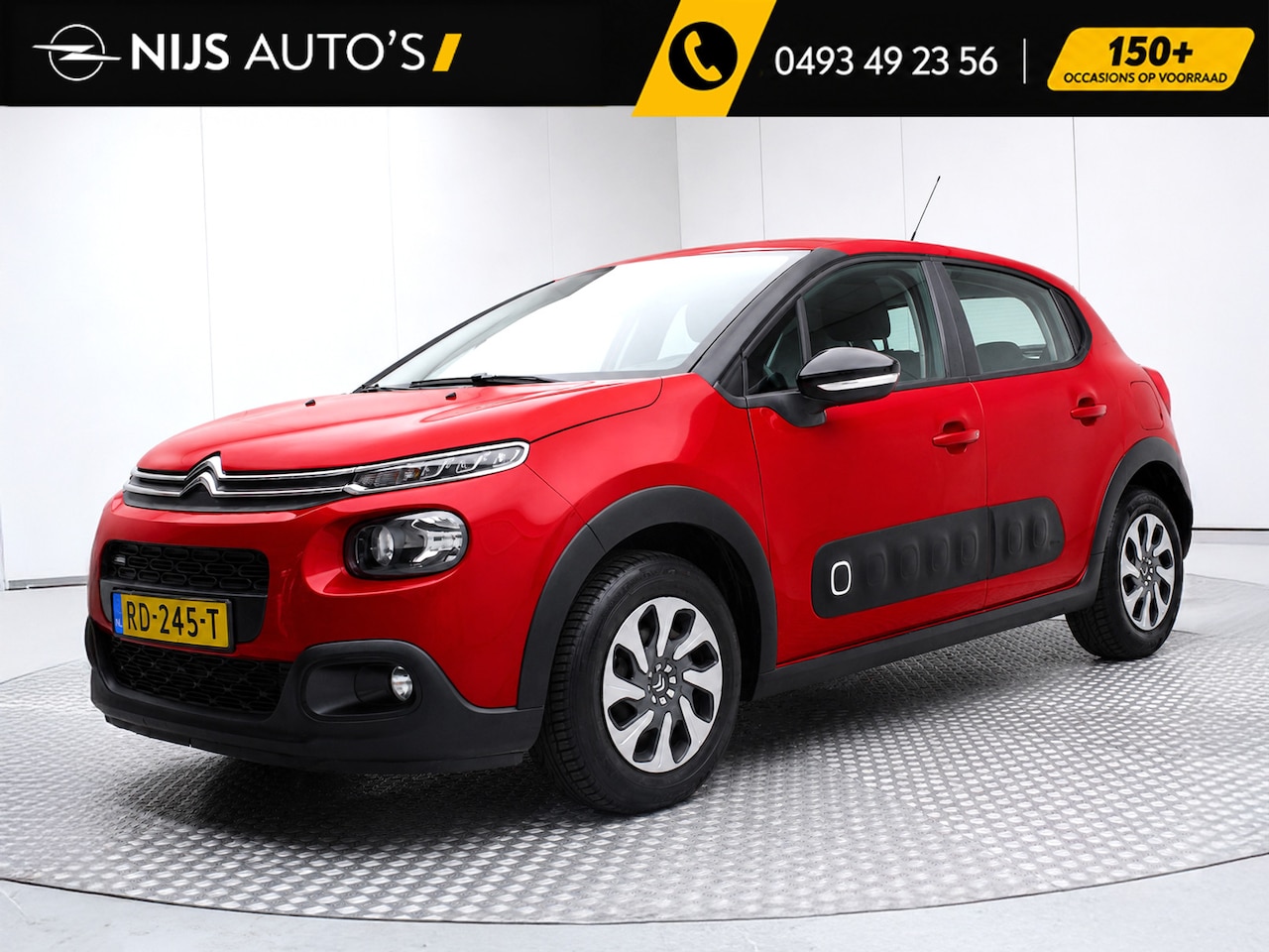 Citroën C3 - 1.2 PureTech Shine | climate control | navigatie fullmap | carplay | cruise control | blue - AutoWereld.nl