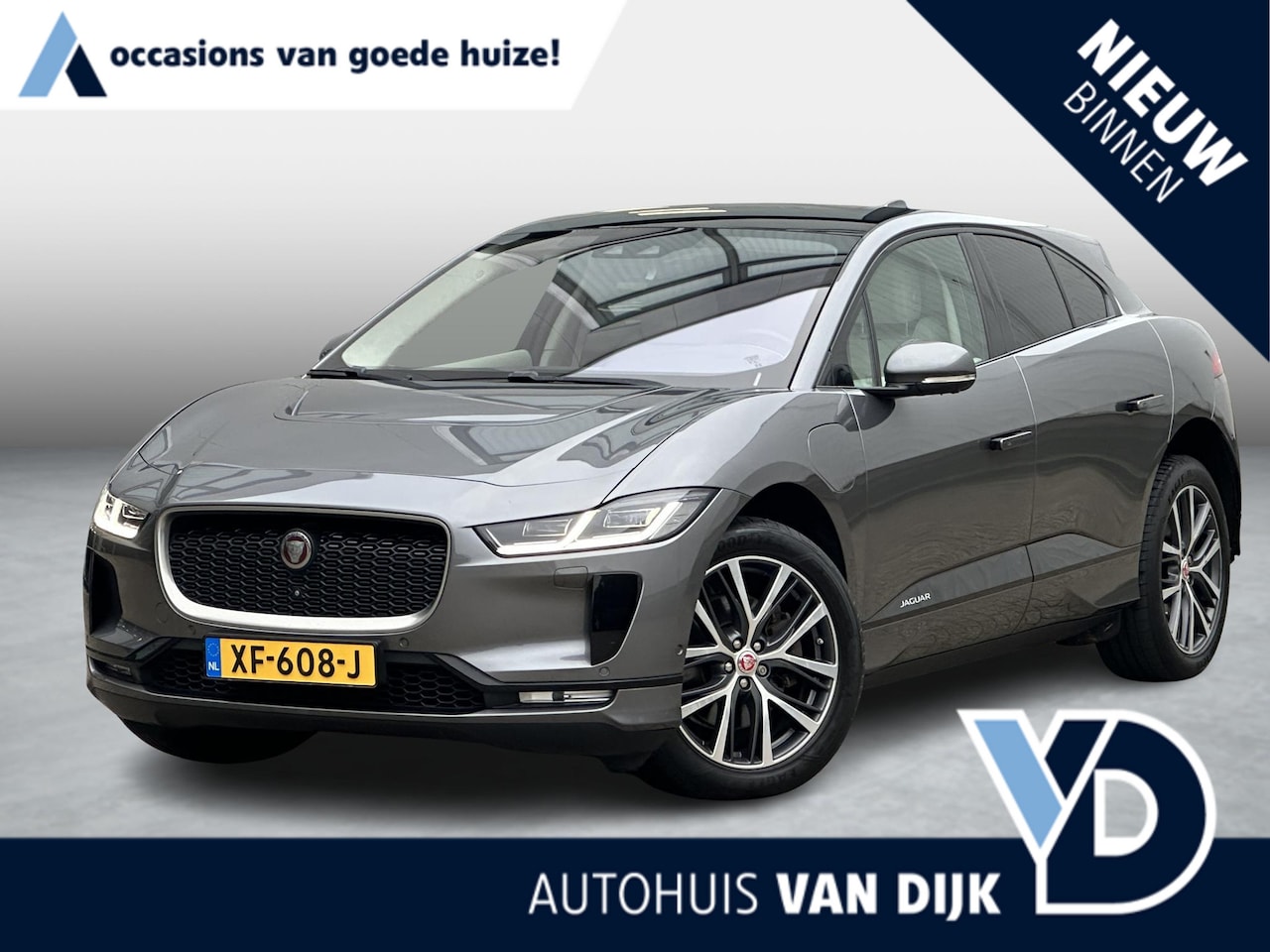Jaguar I-PACE - EV400 First Edition 90 kWh |360° Camera|Pano-dak|Stoelverw/koeling|Leder|Luchtvering|Adapt - AutoWereld.nl