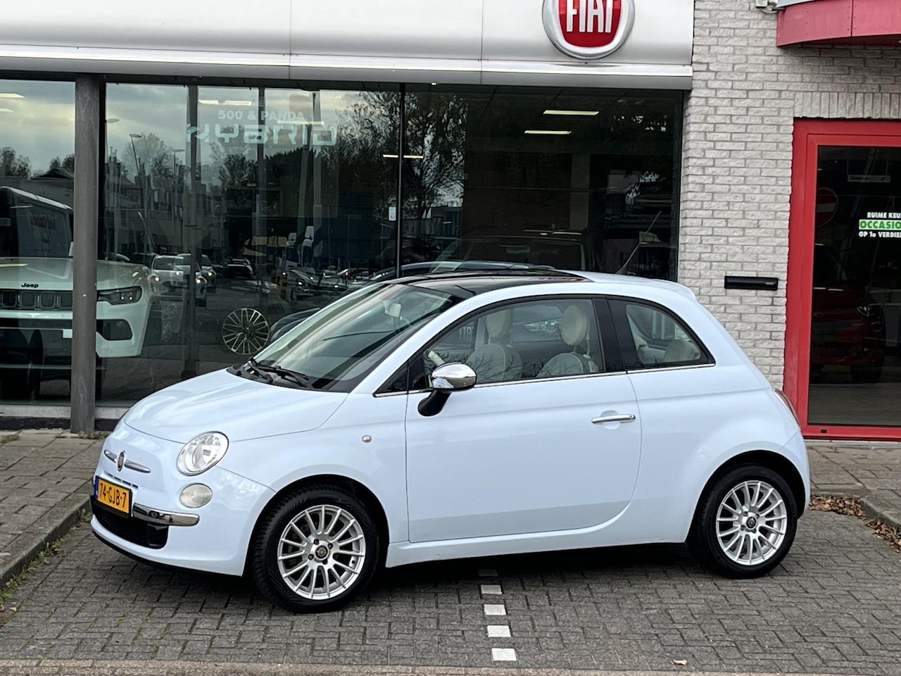 Fiat 500 - 1.2 Lounge AIRCO|15"|NIEUWE REMMEN - AutoWereld.nl
