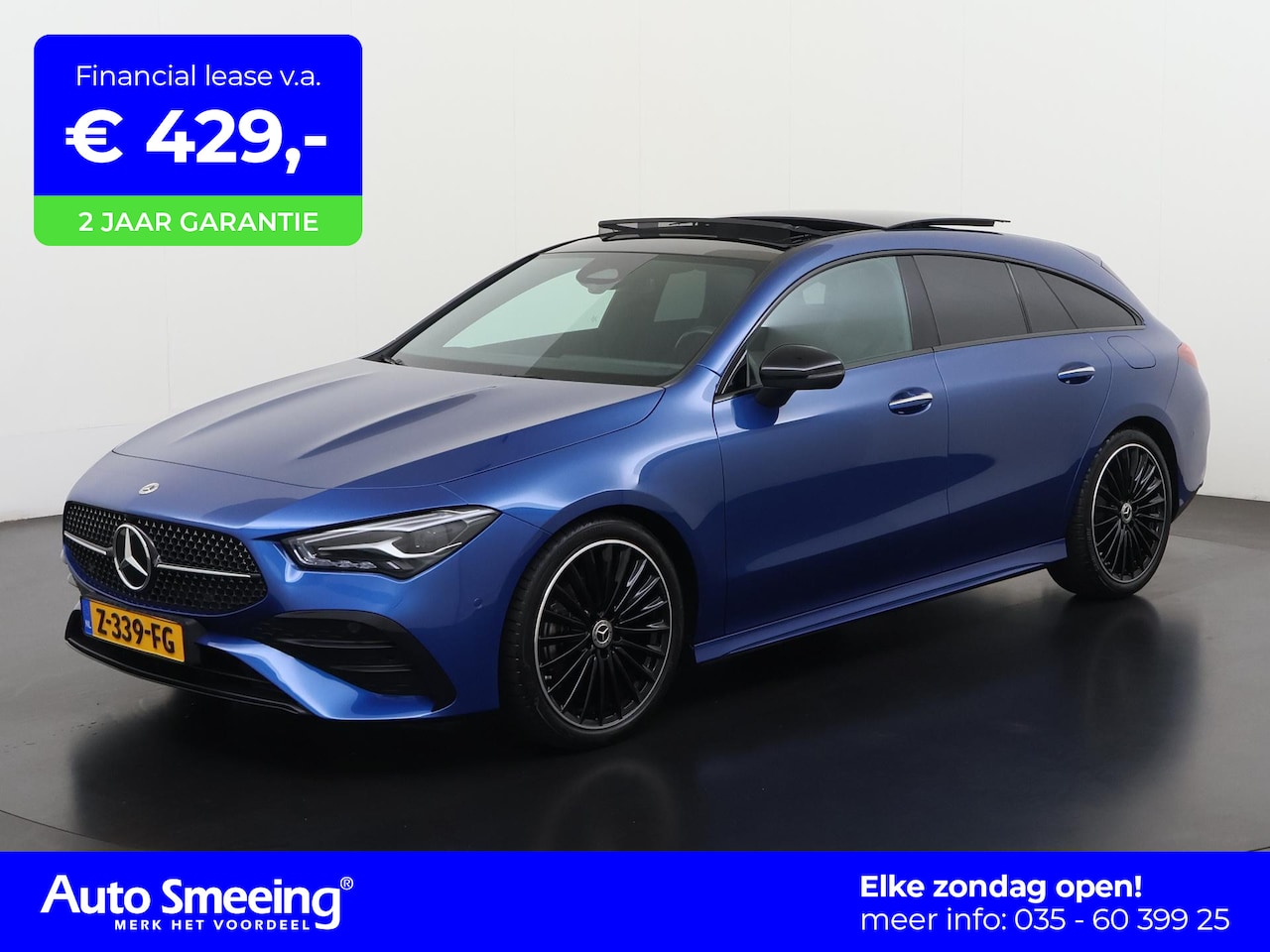 Mercedes-Benz CLA-klasse Shooting Brake - Night 180 AMG Line | Panoramadak | Trekhaak | Sfeerverlichting | 19" | Zondag Open! - AutoWereld.nl