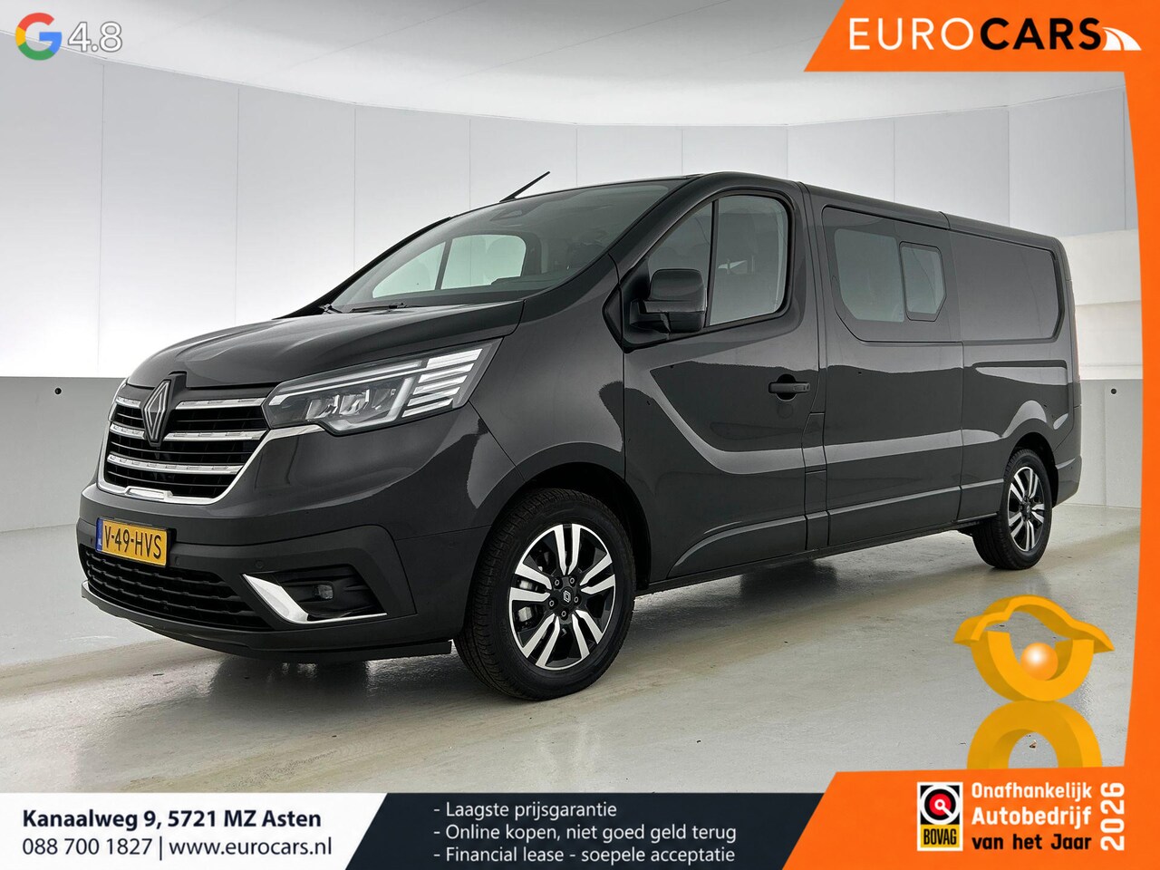 Renault Trafic - 2.0 Blue dC1 150PK L2H1 Dubbele Cabine Automaat Navigatie Airco Lichtmetalen velgen Betimm - AutoWereld.nl
