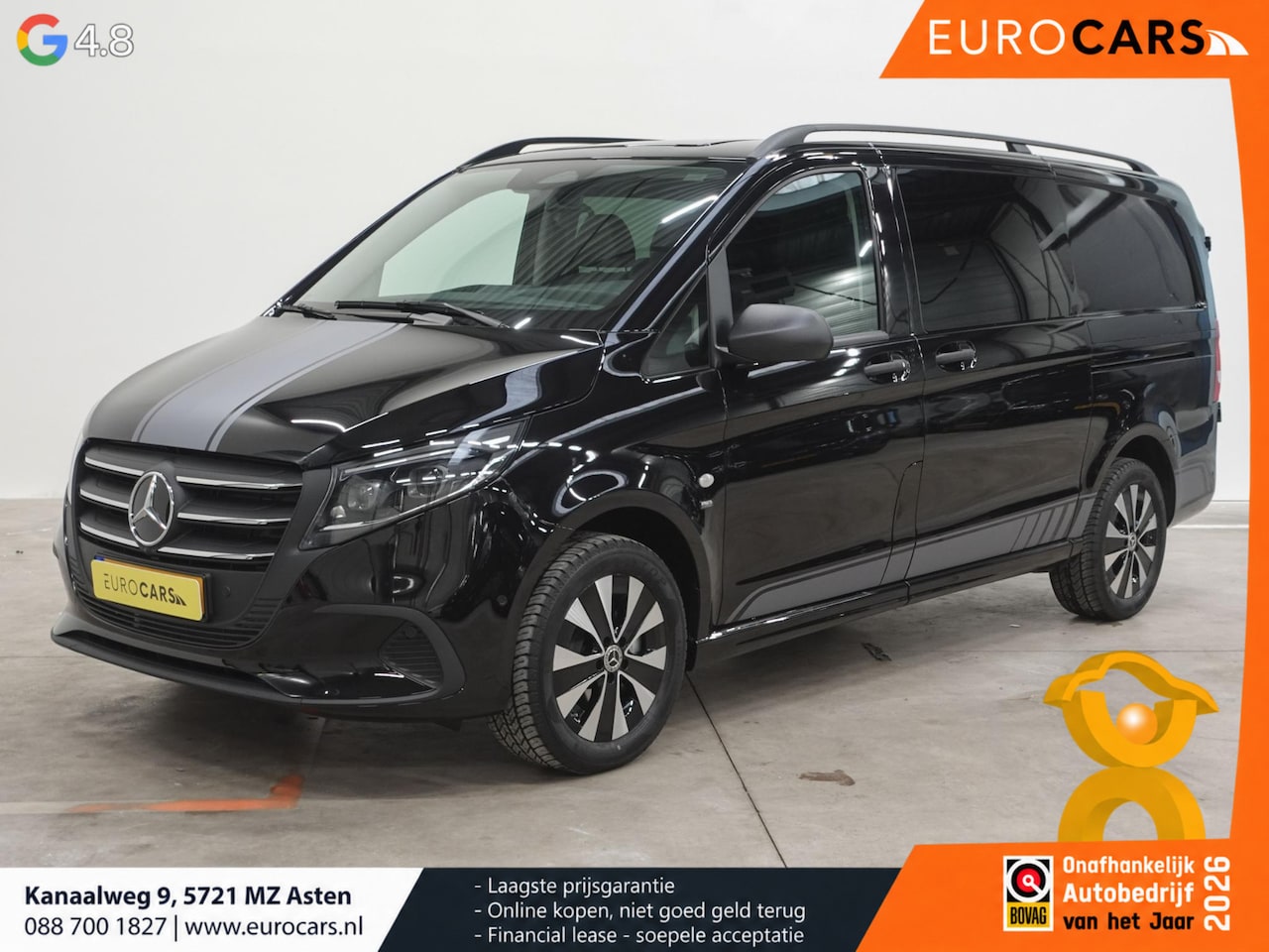 Mercedes-Benz Vito - 114 CDI L2 Select Dubbele Cabine Automaat Climate control Cruise Control Trekhaak Lichtmet - AutoWereld.nl