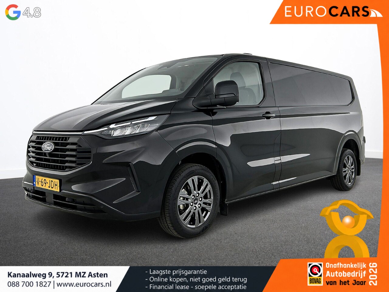Ford Transit Custom - 320 2.0 TDCI L2H1 Limited Automaat Climate control Stoelverwarming Navigatie Cruise contro - AutoWereld.nl