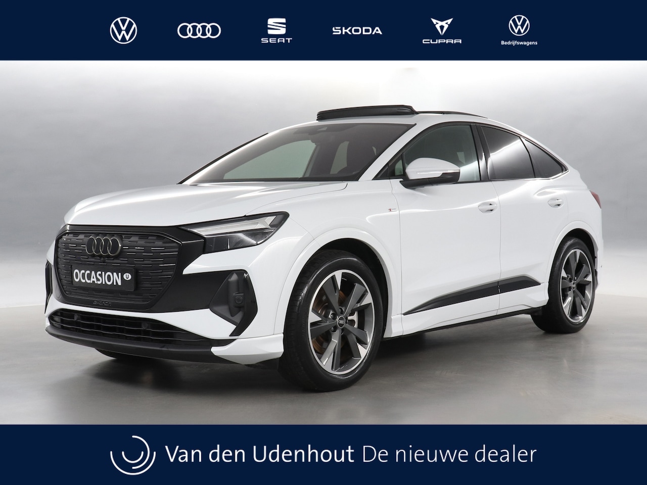 Audi Q4 Sportback e-tron - 45 S Edition 82 kWh 286pk / SOH 98% / Panodak / Trekhaak / Head-Up - AutoWereld.nl