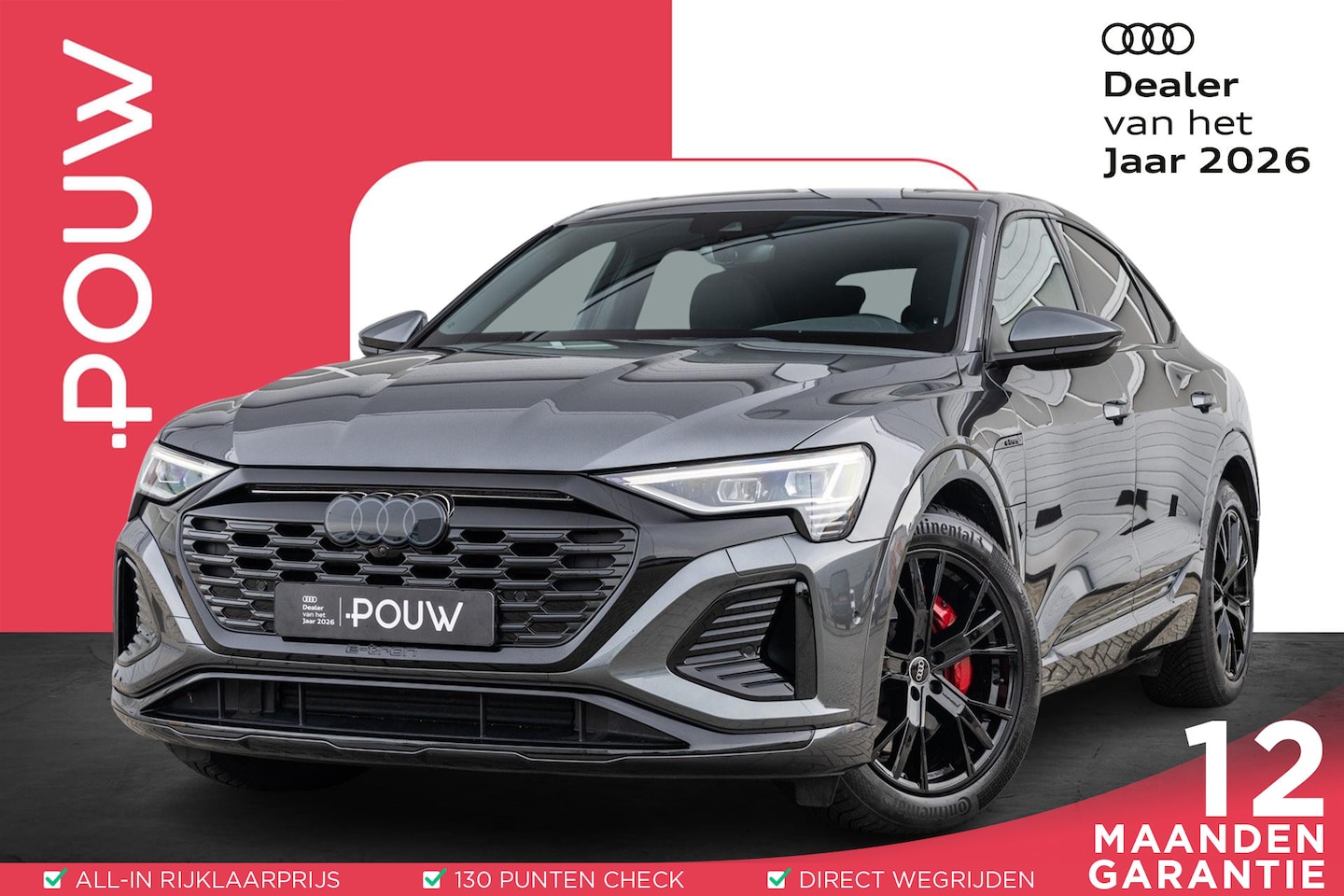 Audi Q8 Sportback e-tron - 50 340pk quattro S edition 95 kWh | Panoramadak | Achteruitrijcamera | Luchtvering - AutoWereld.nl