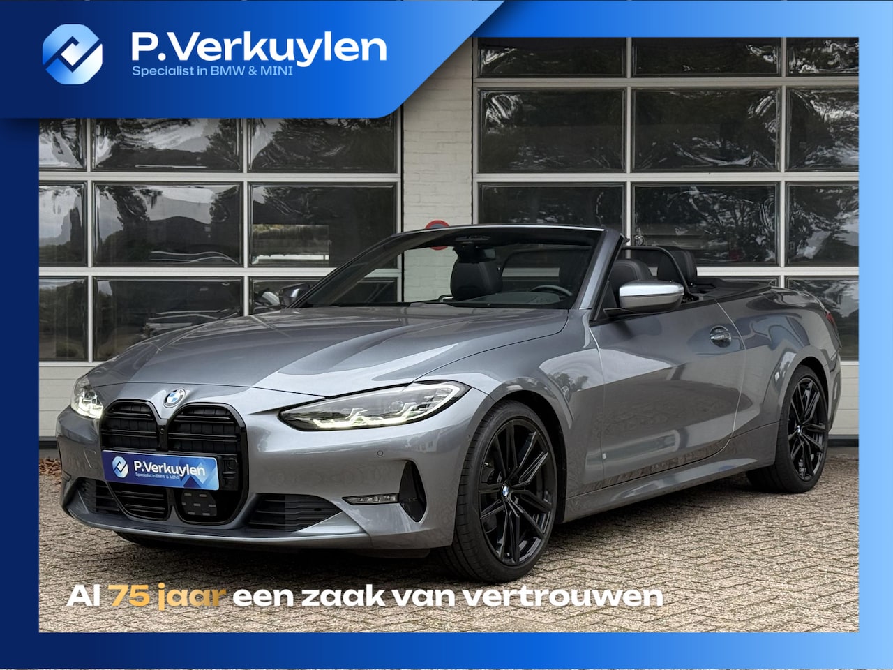 BMW 4-serie Cabrio - 420i High Executive | NEKVERWARMING | DRIVING ASS. PROFF. | HEAD UP | KEYLESS ENTRY | - AutoWereld.nl