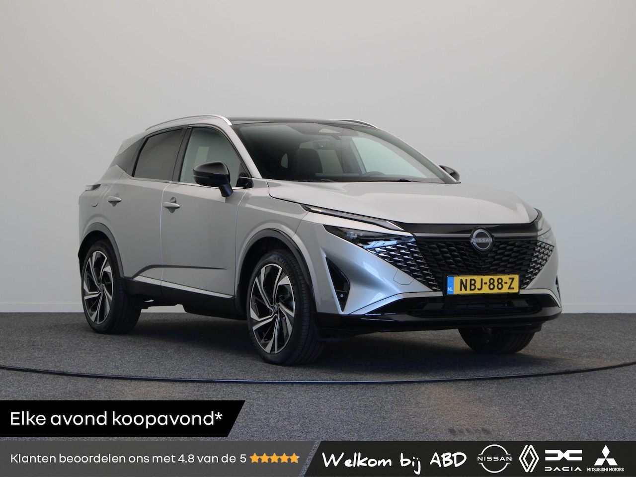Nissan Qashqai - 158pk MHEV Xtronic Tekna Plus | Trekgewicht 1800KG | Panoramadak | Lederen bekleding | Bos - AutoWereld.nl
