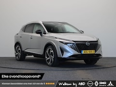Nissan Qashqai - 158pk MHEV Xtronic Tekna Plus | Trekgewicht 1800KG | Panoramadak | Lederen bekleding | Bos