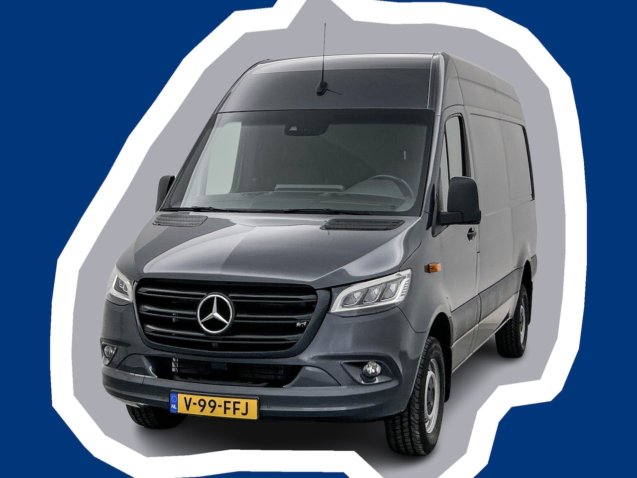 Mercedes-Benz Sprinter - 419 CDI L2H2 RWD Distronic 360 Camera Tenoritgrijs metallic Trekhaak Softclose Led - AutoWereld.nl