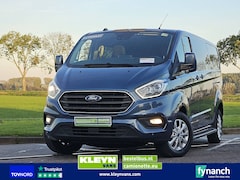 Ford Transit Custom - 2.0 L2 DC ac automaat EURO6 dubbele schuifdeur carplay trekhaak treeplanken LM velgen