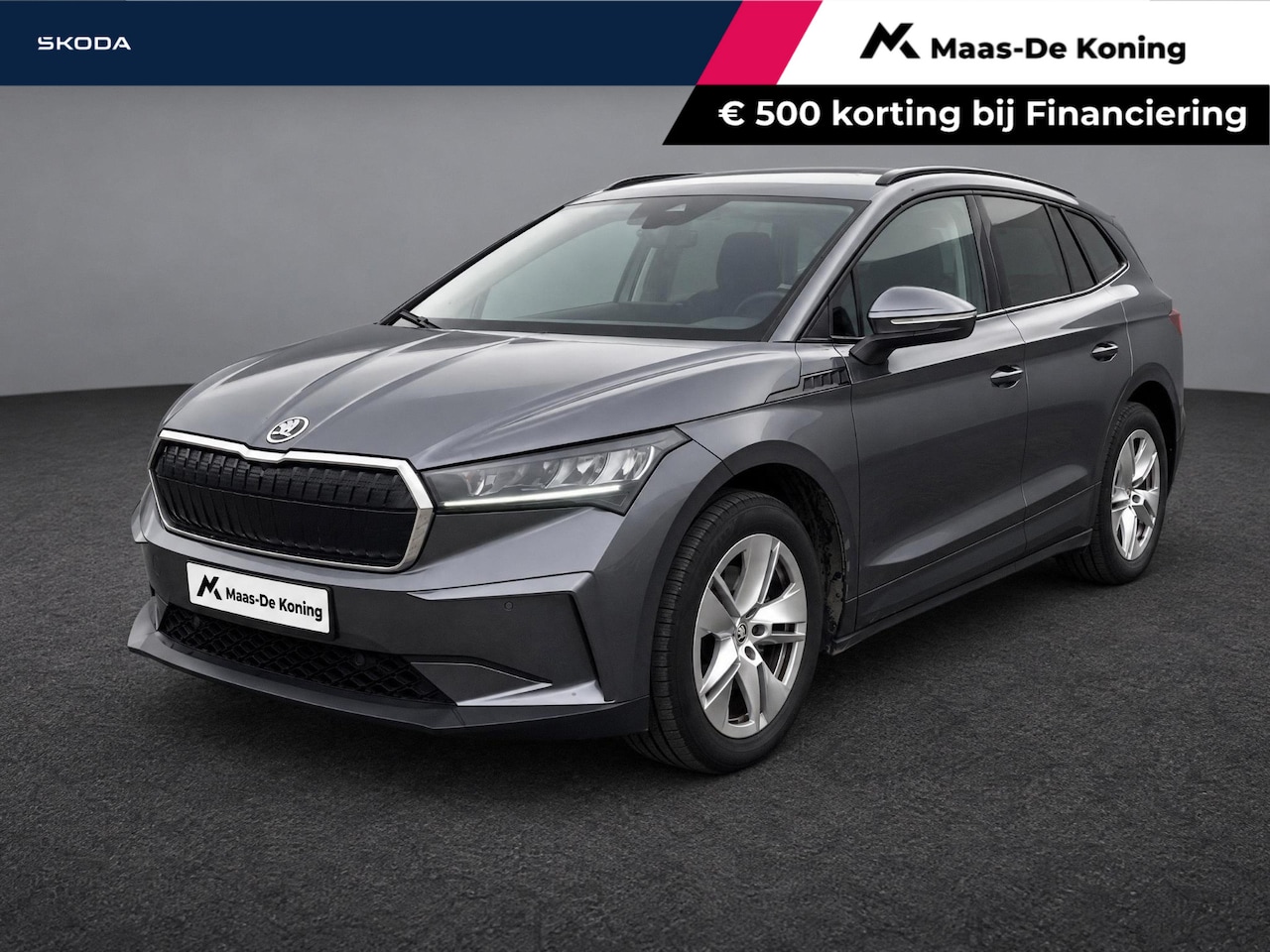 Skoda Enyaq iV - 60 Selection 132kW/180 PK · Camera · Navigatie · Leder/stof · Apple/Android Car Play · Cam - AutoWereld.nl
