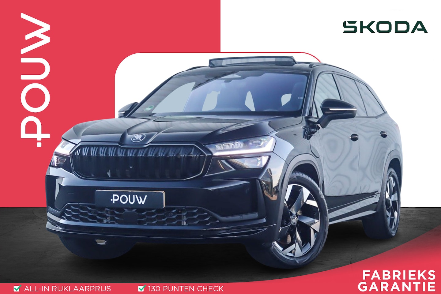 Skoda Kodiaq - 1.5 TSI 204pk PHEV Sportline Business | SoH 100% | Panoramadak | Trekhaak | Achterbank Ver - AutoWereld.nl