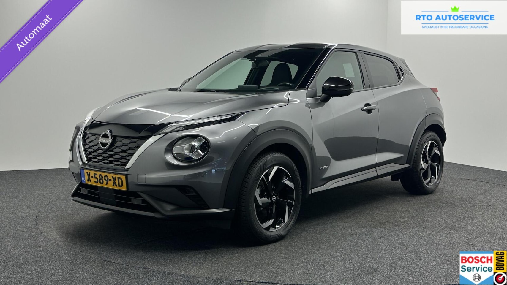 Nissan Juke - 1.6 Hybrid N-Connecta CAMERA CARPLAY NAVI ECC CRUISE. - AutoWereld.nl