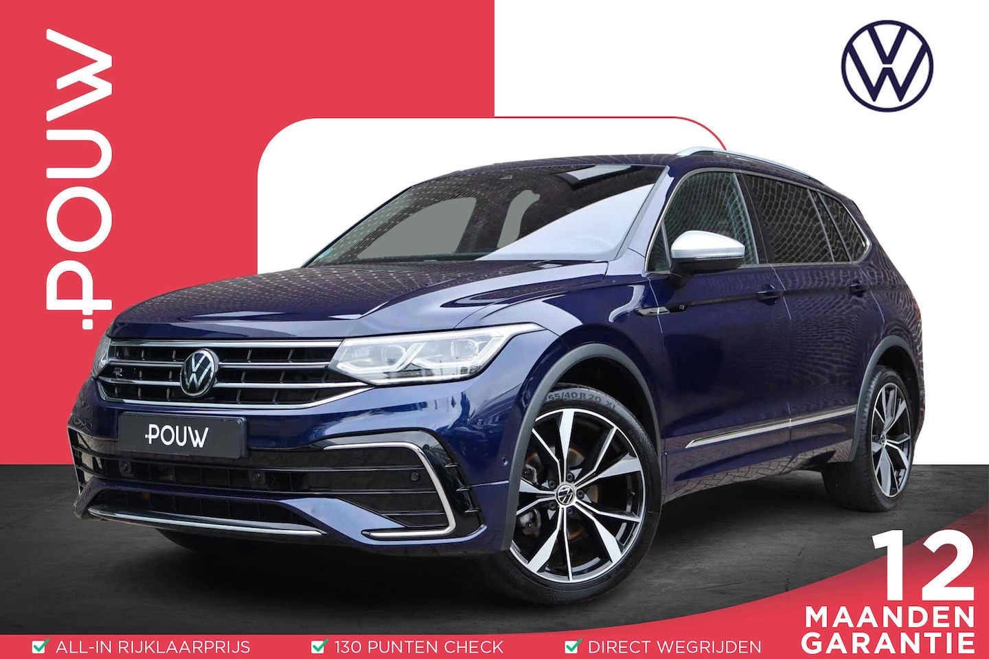 Volkswagen Tiguan Allspace - 1.5 TSI 150pk DSG R-Line Business+ | Panoramadak | Trekhaak Wegklapbaar | Stoel/Stuurverwa - AutoWereld.nl