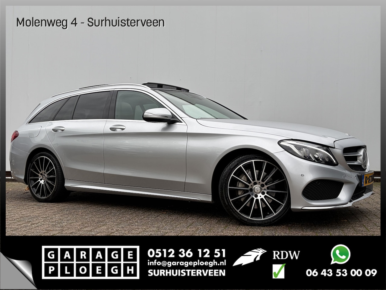 Mercedes-Benz C-klasse Estate - 400 4MATIC AMG 334PK Pano Burmester Stoelverw+Ventilatie Memory VOL! - AutoWereld.nl