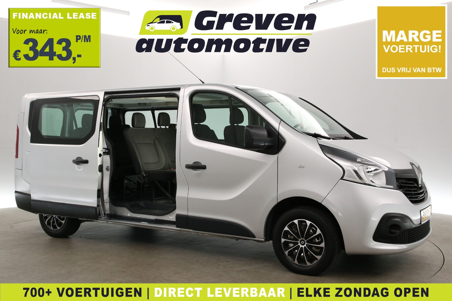 Renault Trafic Passenger - 1.6 dCi L2H1 | 8 Zits | Airco | Cruise | Navi | Trekhaak | Parkeersens. - AutoWereld.nl