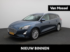Ford Focus Wagon - 1.0 EcoBoost Hybrid Titanium X Business VOLLEDIG DEALER ONDERHOUDEN | DODEHOEK HERKENNING