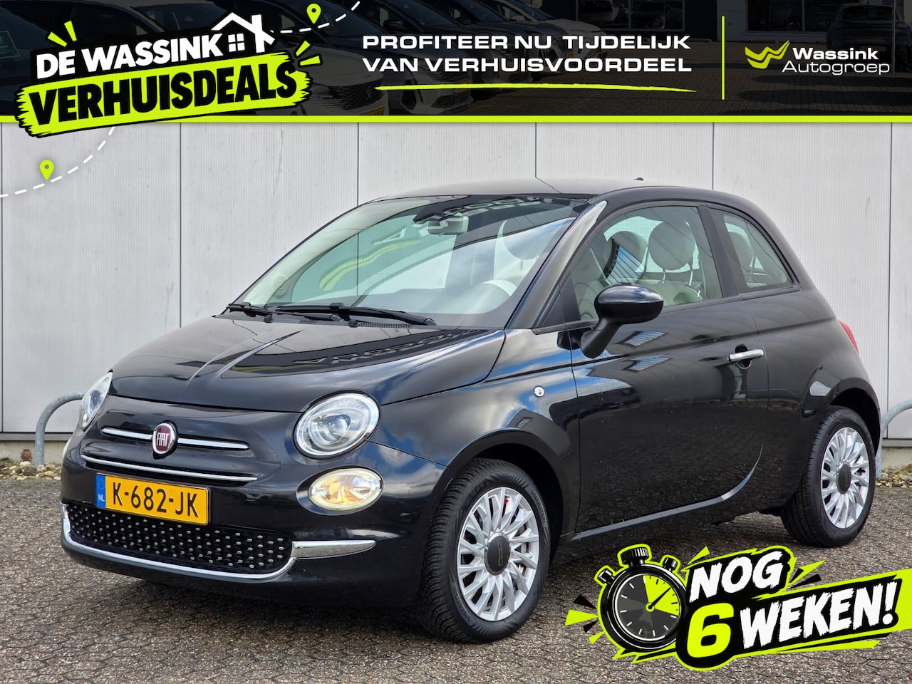 Fiat 500 - 70pk Hybrid Lounge | Airconditioning | Carplay / Android Auto | Cruise Control | Bluetooth - AutoWereld.nl