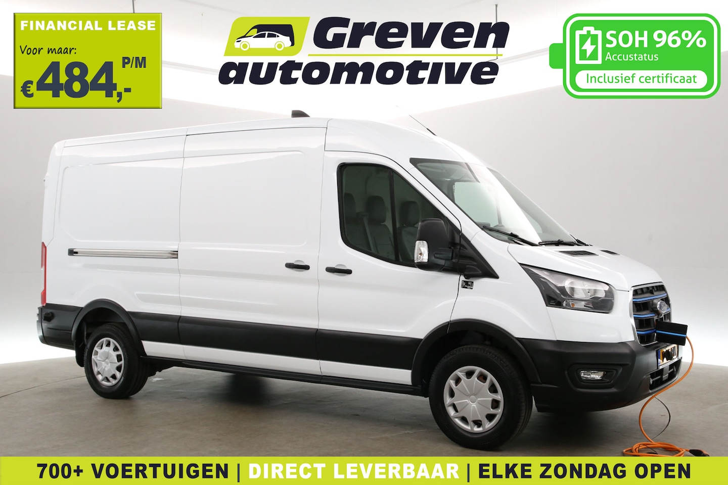 Ford E-Transit - 68 kWh L3H2 | Snelladen | SOH 96% | Clima | Cruise | 360° Camera | Carplay | 3 Zits | Navi - AutoWereld.nl