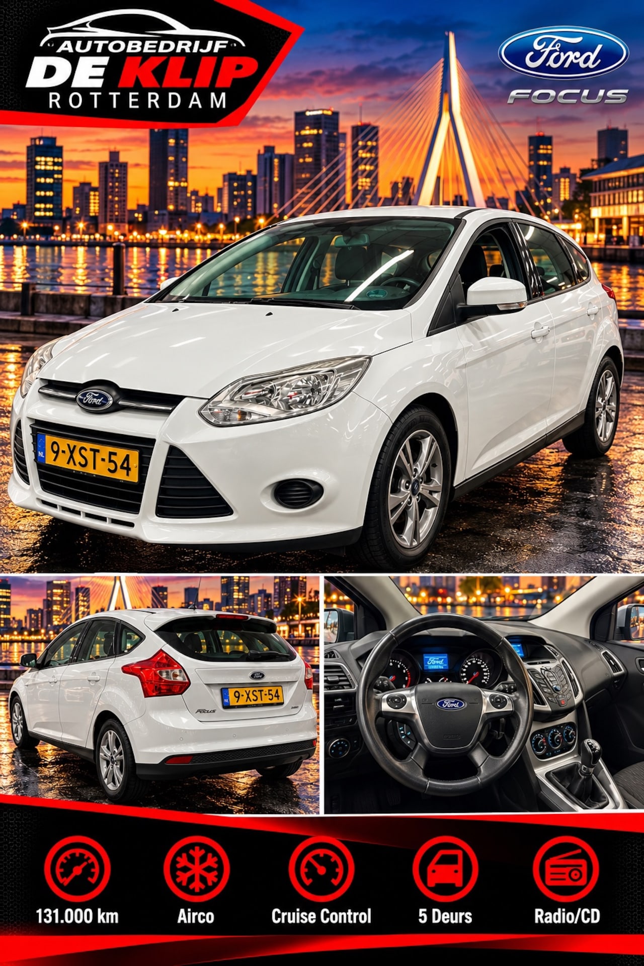 Ford Focus - 1.0 EcoBoost Edition|131000KM|Airco| - AutoWereld.nl