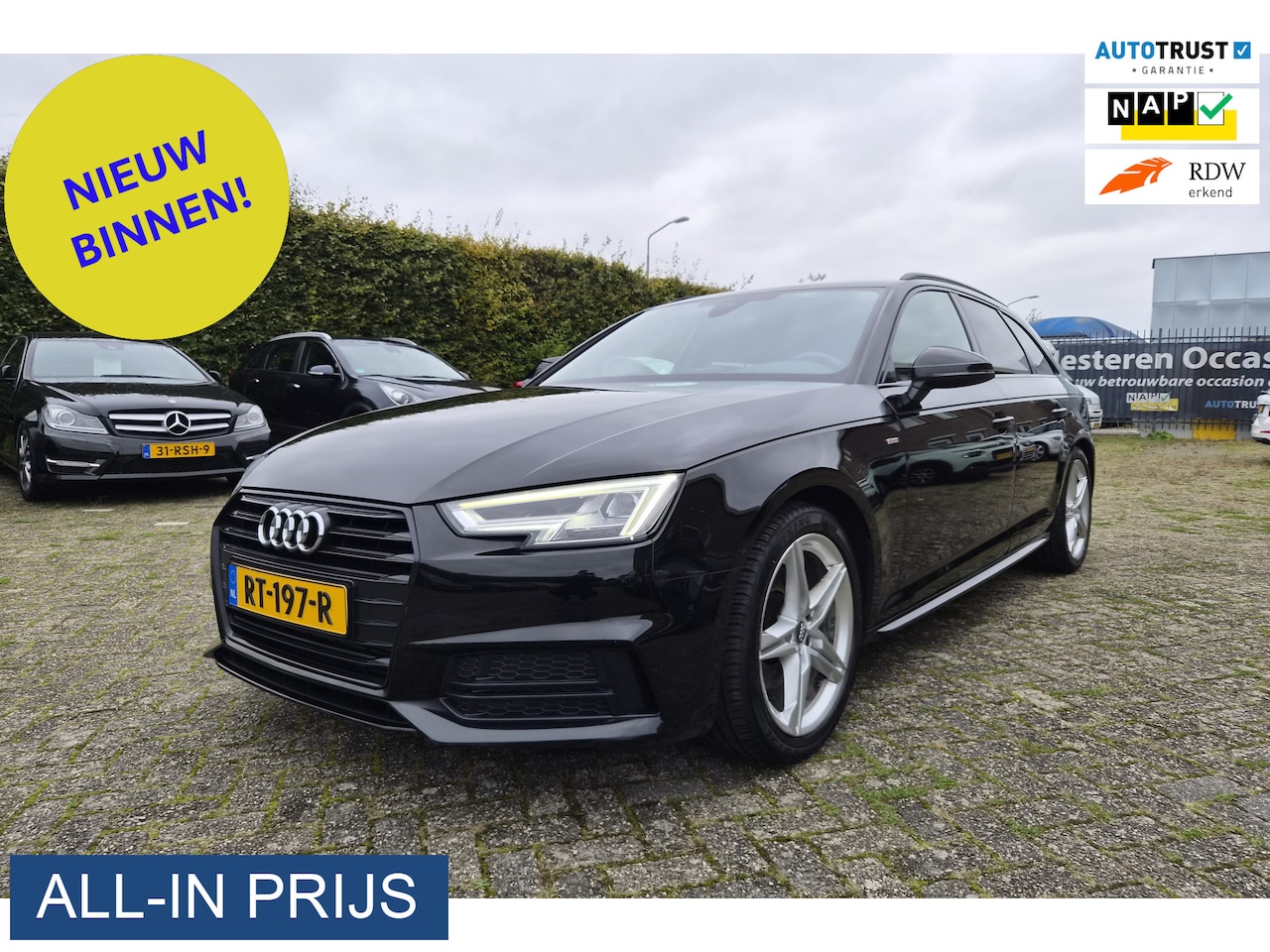 Audi A4 Avant - 2.0 TFSI MHEV Sport S line black edition ✅191PK ✅TREKHAAK - AutoWereld.nl