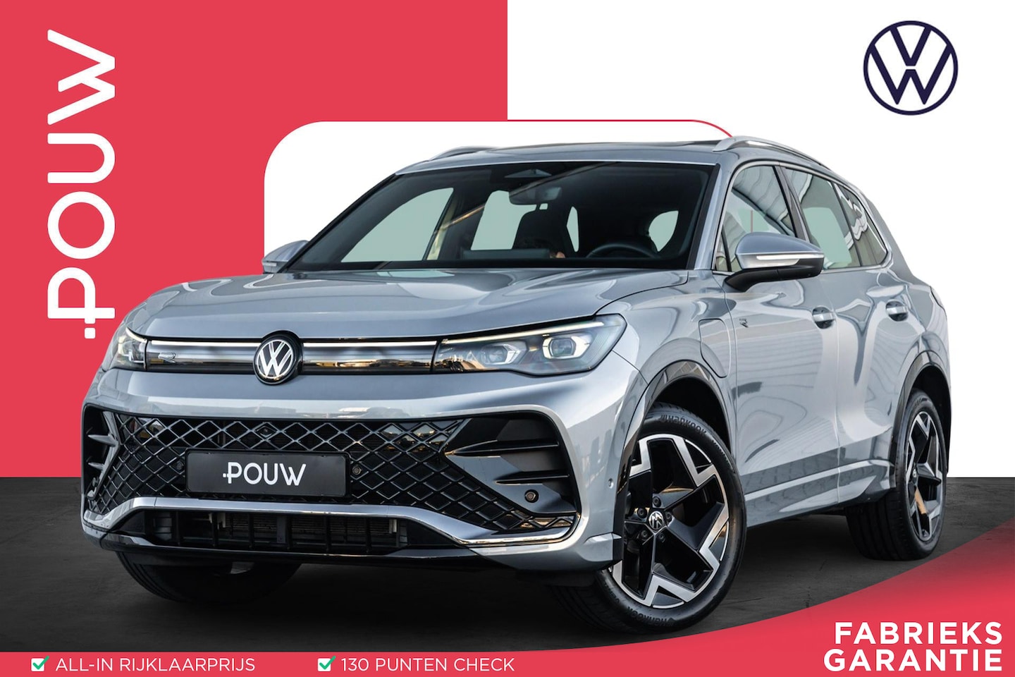 Volkswagen Tiguan - 1.5 eHybrid 272pk R-Line | SoH 100% | Trekhaak | 360 Camera | Parkeersensoren - AutoWereld.nl