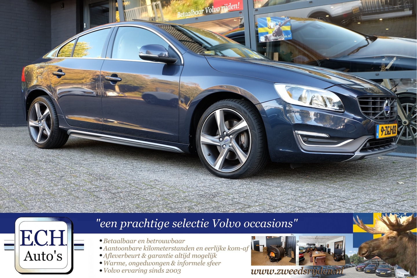 Volvo S60 - 2.4 D5 215 pk Aut. Summum, Schuifdak, Leer, Xenon, Trekhaak - AutoWereld.nl