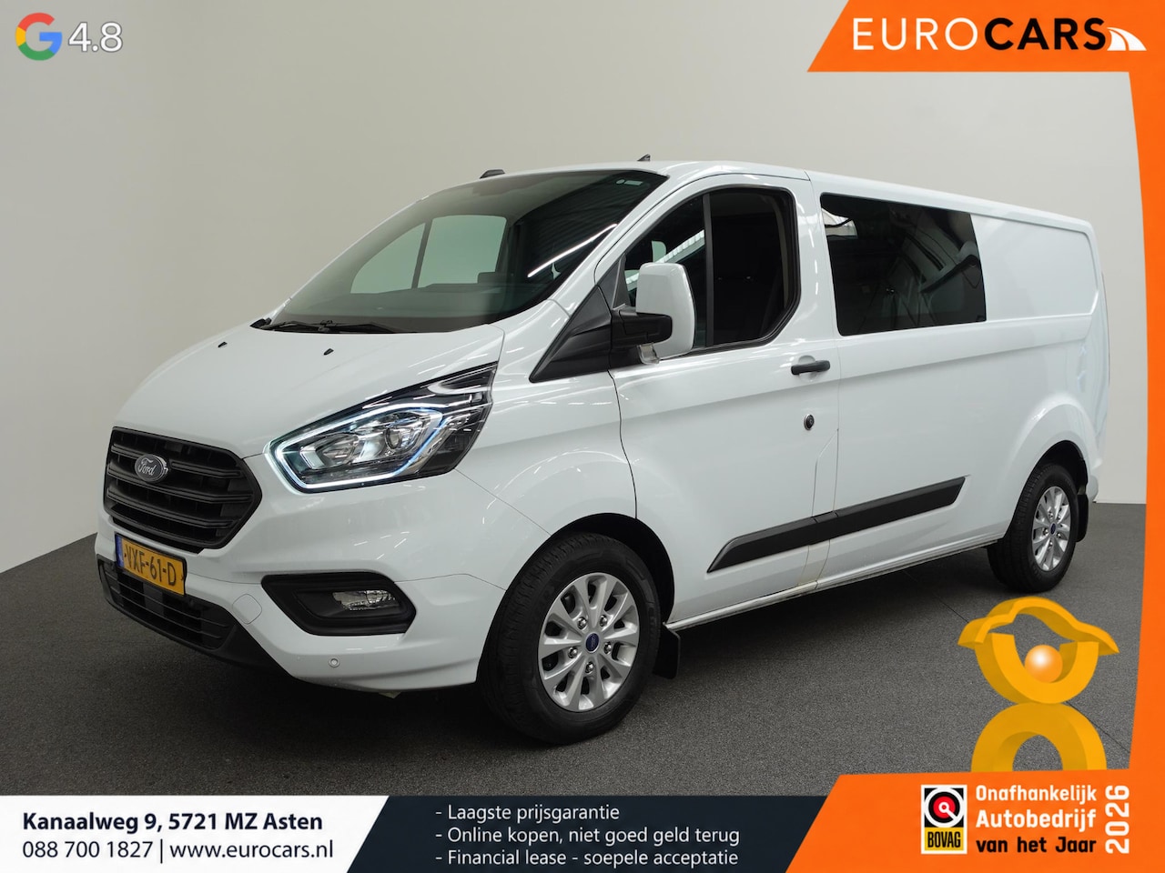 Ford Transit Custom - L2H1 Trend Automaat Dubbele cabine Navigatie Trekhaak Cruise Control Parkeersensoren Airco - AutoWereld.nl
