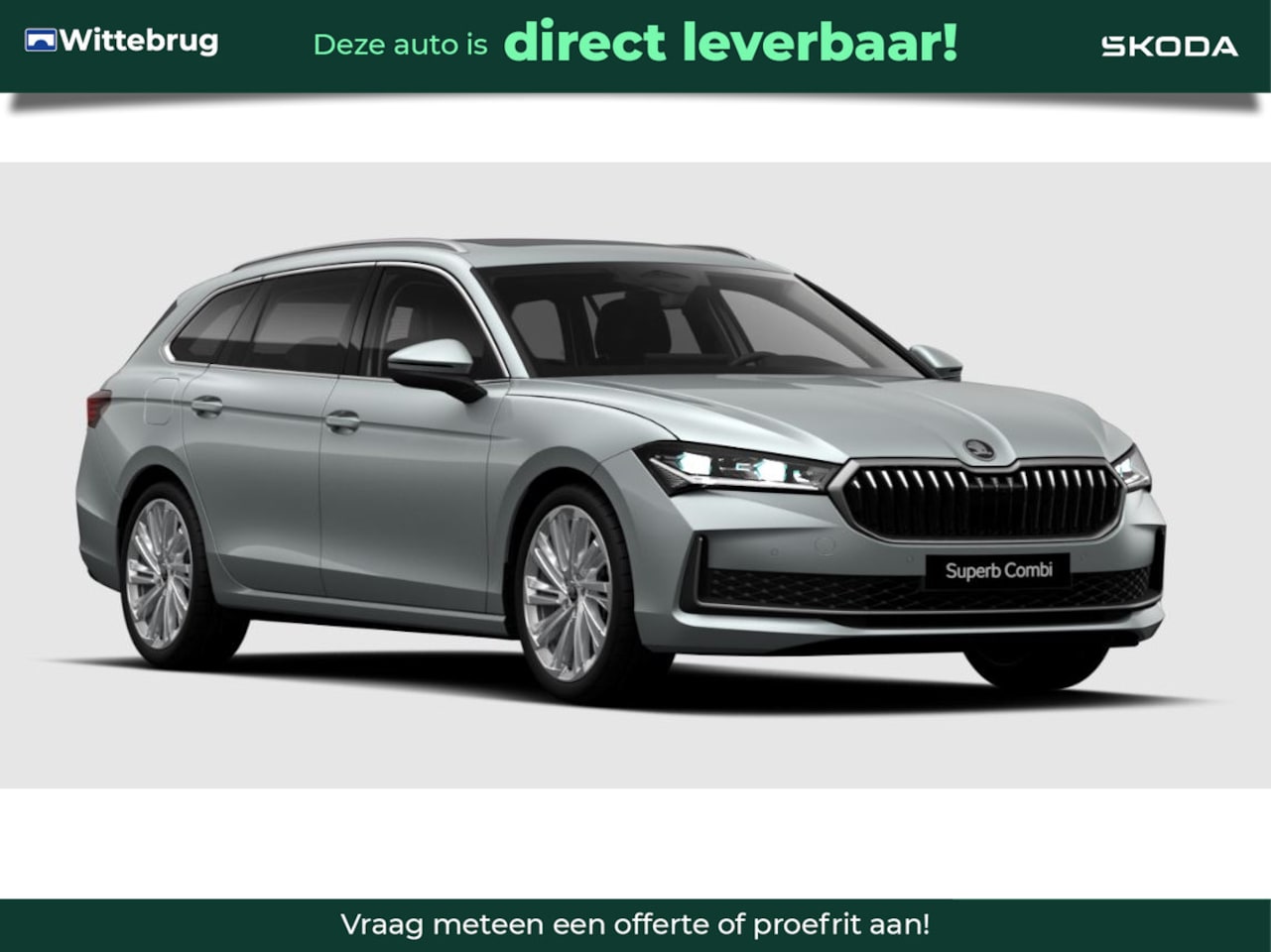 Skoda Superb Combi - 1.5 TSI PHEV Business Edition Akoestisch / Canton / Chrome / Leder / L&V / Panoramadak / T - AutoWereld.nl