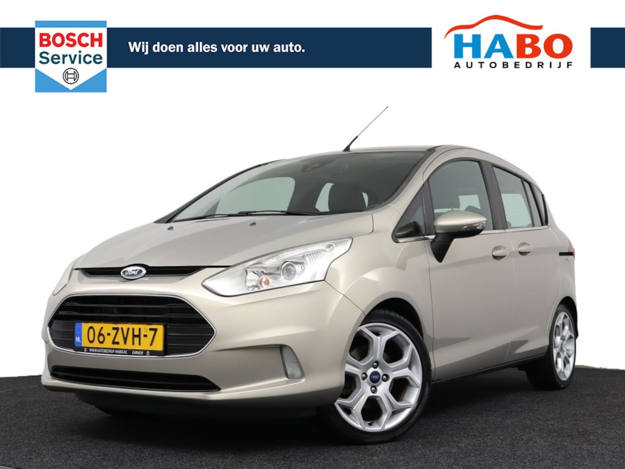 Ford B-Max - 1.0 ECOBOOST TITANIUM 100PK ECC/BLUETOOTH/CRUISE/PARK.SENS/STOEL.VERWARM/TREKHAAK - AutoWereld.nl