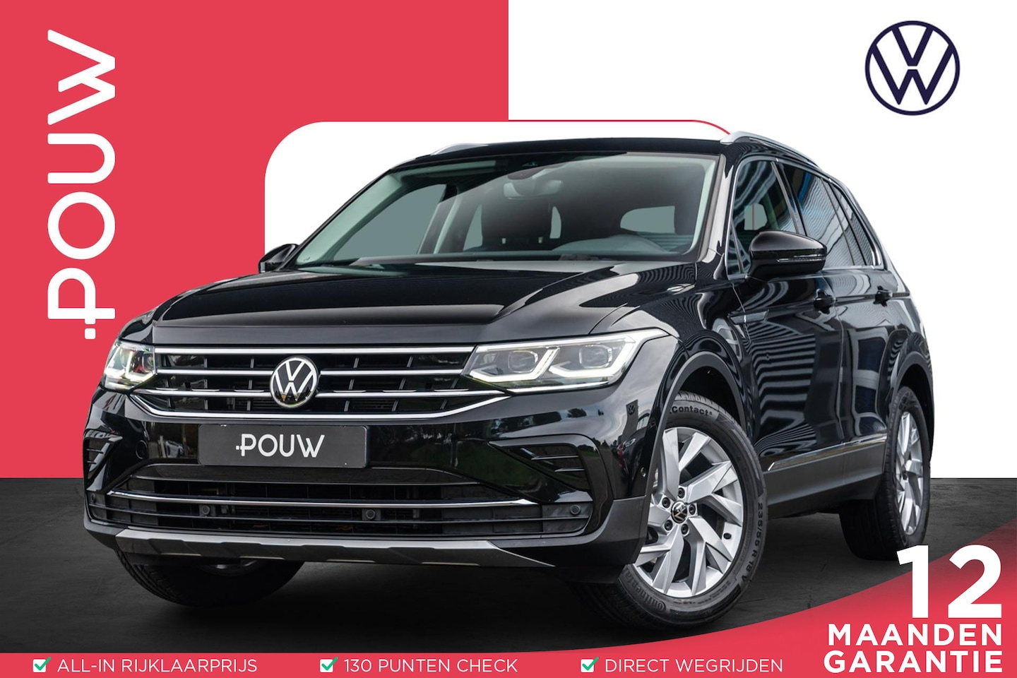 Volkswagen Tiguan - 1.5 TSI 150pk DSG Elegance | CarPlay/Android Auto | Trekhaak | Achterklep Elektrisch - AutoWereld.nl