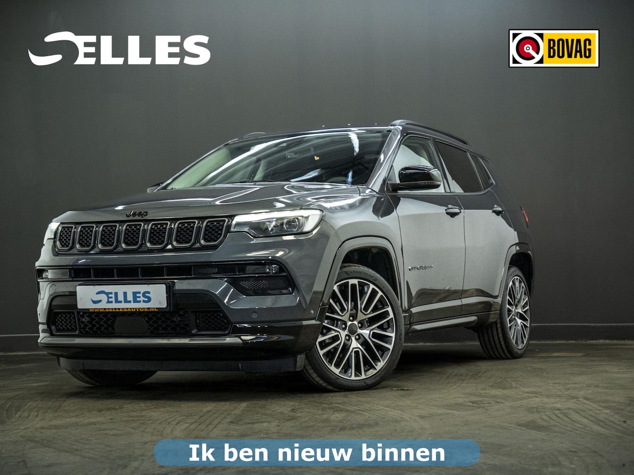 Jeep Compass - 1.5T e-Hybrid Night Eagle | Geventileerde voorstoelen | Airco | Climate Control | Cruise C - AutoWereld.nl
