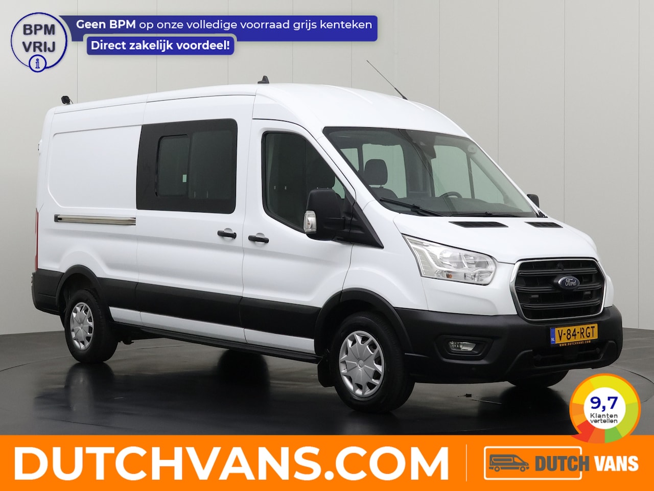 Ford Transit - 2.0TDCI 130PK Automaat L3H2 Dubbele Cabine | 7-Persoons | Navigatie | Camera Multimedia | - AutoWereld.nl