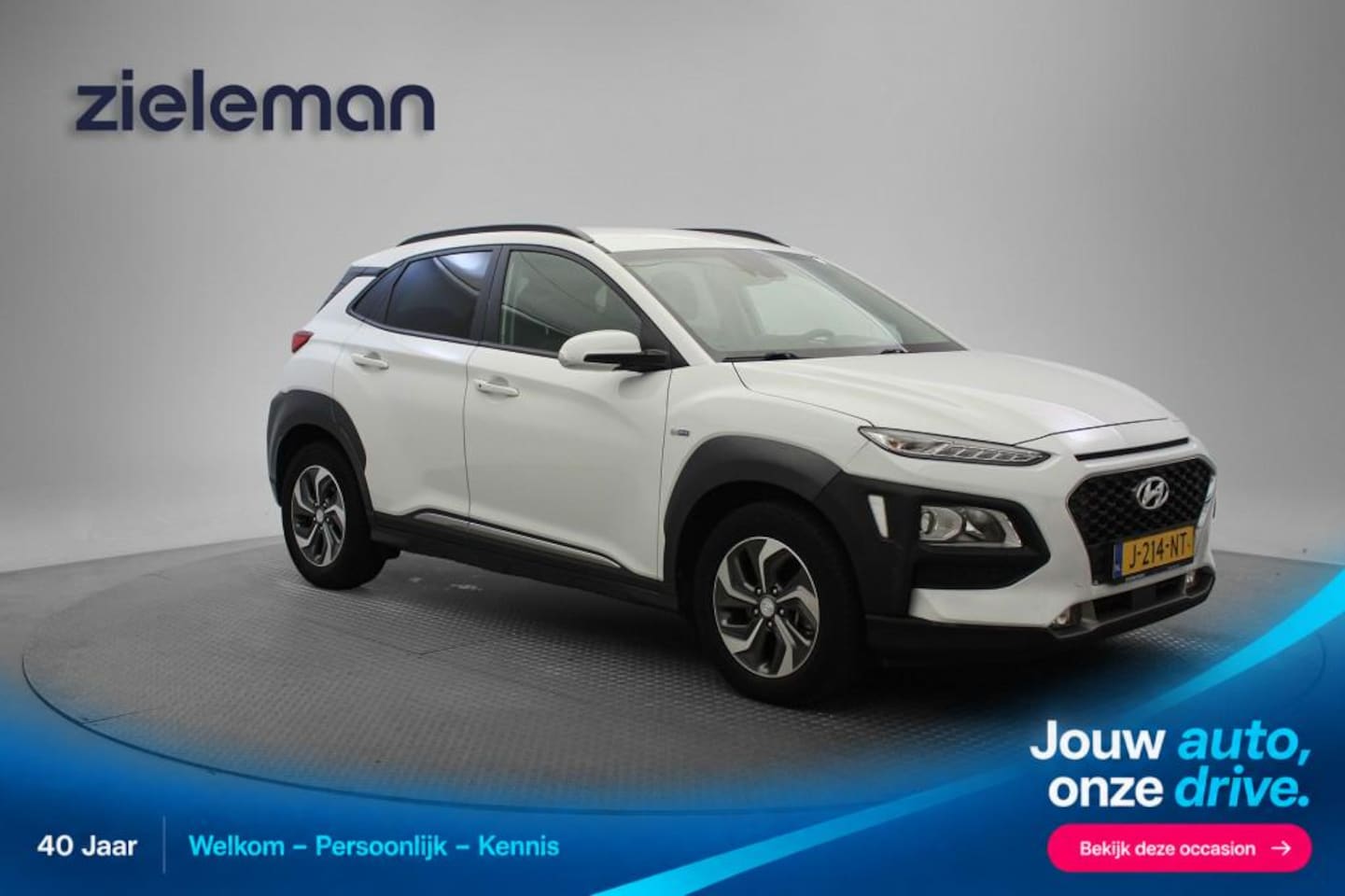 Hyundai Kona - 1.6 GDI HEV Fashion - Carplay, Camera, Adapt. Cruise, Clima, Headup Display - AutoWereld.nl