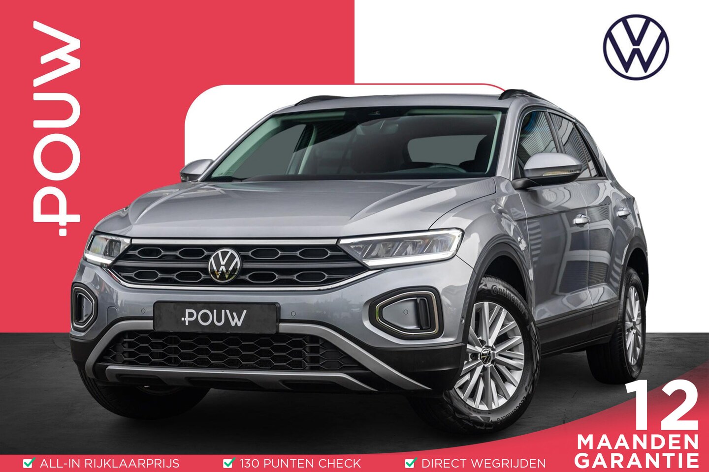 Volkswagen T-Roc - 1.0 TSI 110pk Life | Trekhaak | Navigatie | CarPlay/Android Auto | Camera Achter - AutoWereld.nl