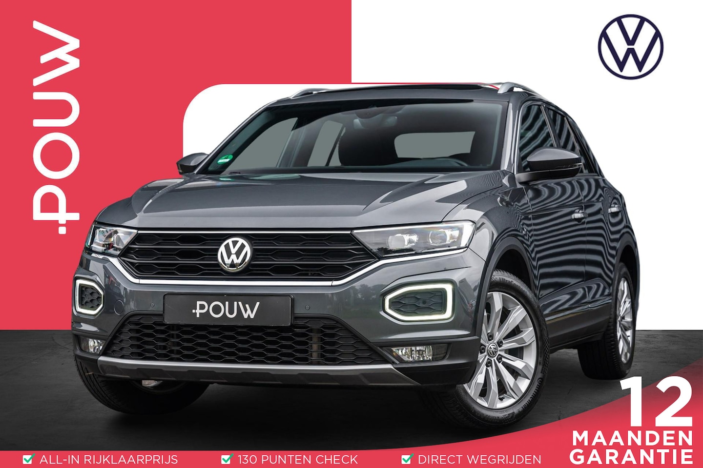 Volkswagen T-Roc - 2.0 TSI 190pk DSG 4Motion Sport | Trekhaak | 1.700kg Trekgewicht | Panoramadak - AutoWereld.nl